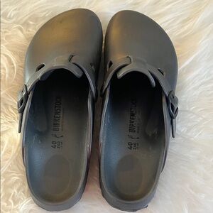 Birkenstock Dark Gray Clogs PVC material size 40, 9